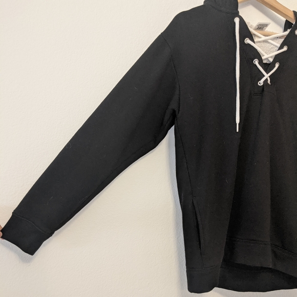 Victorias Secret PINK Logo Pull Over Lace Hoodie - Picture 2 of 8